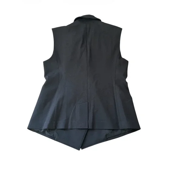 SPANX Asymmetrical Tailored Vest Black Sleeveless Blazer XL NWOT Retail $169 - Picture 6 of 7